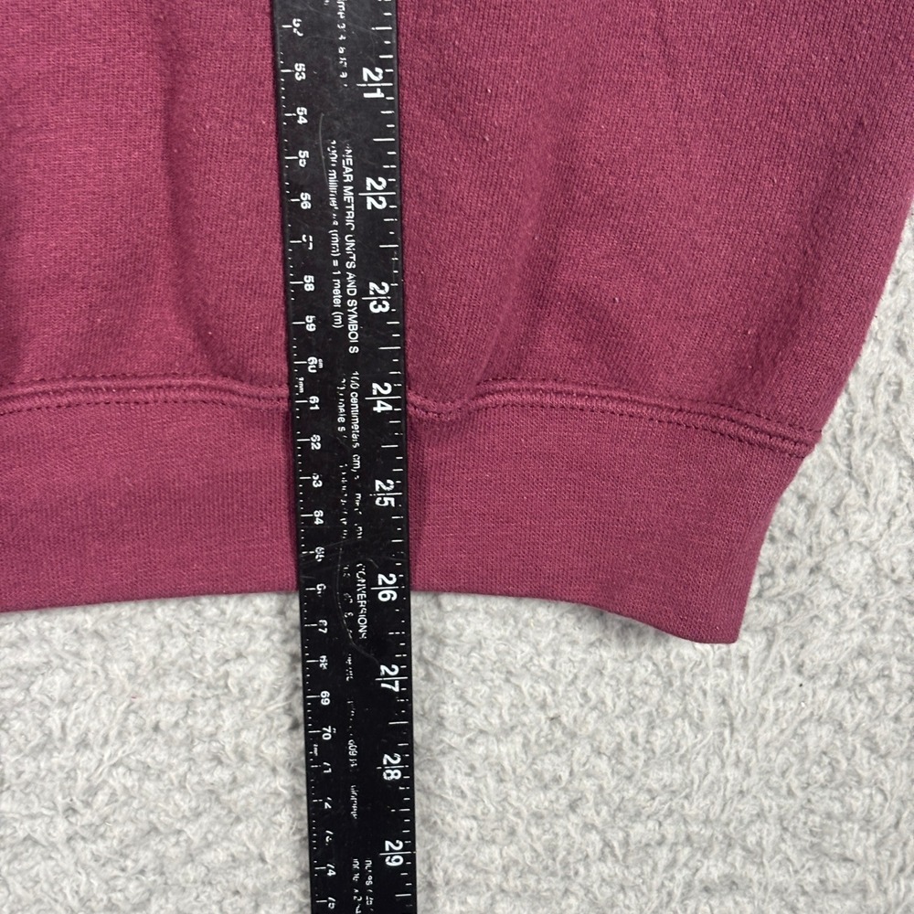 Lee Sweatshirt Mens M Maroon Panthers Grandparent Pullover Heavyweight Fleece - Picture 7 of 8